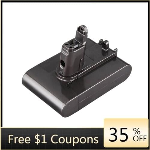 Ockered 22.2V 3000mAh Li-ion Rechargeable Battery Vacuum Cleaner Battery Suitable for Dyson DC34 DC35 ( Only Fit Type B )