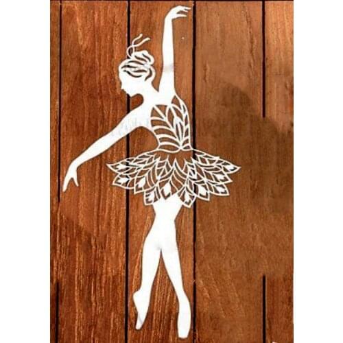 Dancing Woman Shape Metal Cutting Die DIY for Scrapbooking Decoration Crafts