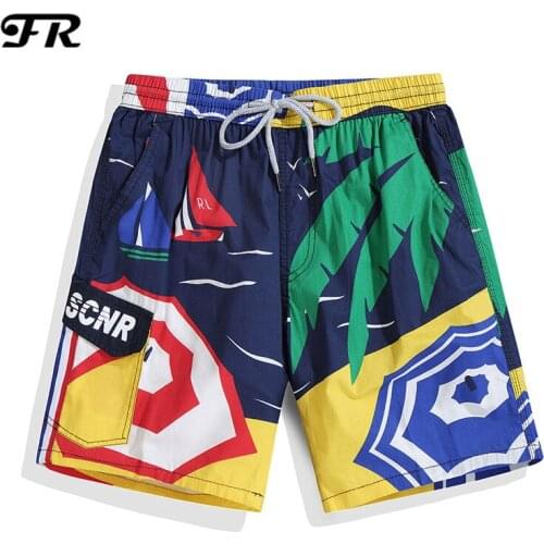 FR New Mens Beach Shorts,Mens Quick-Drying Cotton Board Shorts,Male Casual Holiday Board Shorts