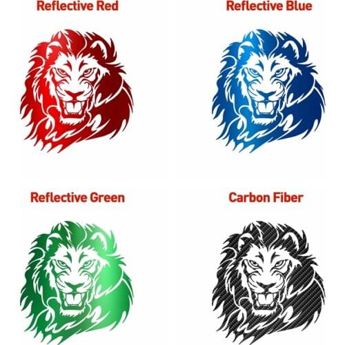 Free shipping Lion Car Stickers Funny Vinyl Decal For Rearview Mirror Cars Head Engine Cover Windows Decoration Removable