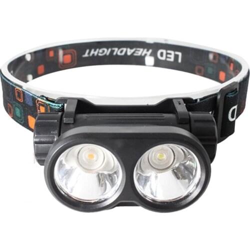 Fishing Headlight Waterproof USB Charging Headlamp Night Fishing Yellow White Flashlight Outdoor Camping Head Lantern Light