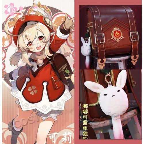 Game Genshin Impact Cosplay Shoulder Bag Spark Knight Cute Backpack Shoulder Bag Loli Bag Cosplay Prop Halloween Christmas Gifts