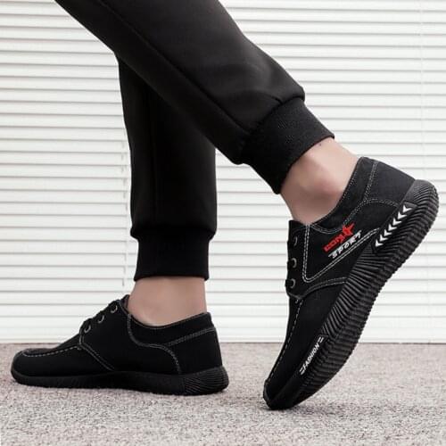 New Fashion Mens Shoes Casual Cloth Shoes Mens Flat Bottom Canvas Shoes Old Beijing Cloth Shoes Soft Bottom Shoes Trend