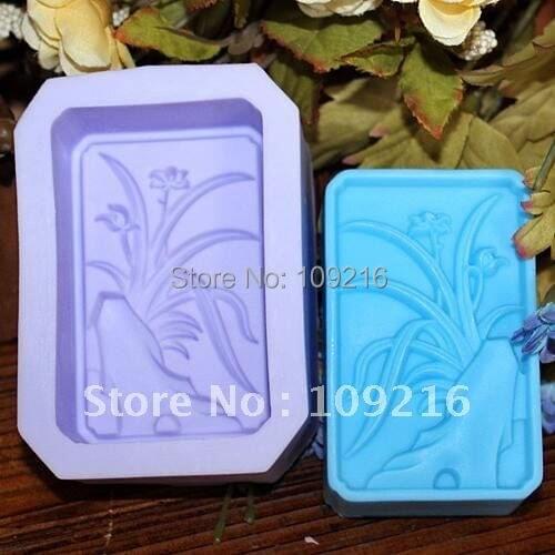Wholesale!!!1pcs The Orchid (R1046) Silicone Handmade Soap Mold Crafts DIY Mold