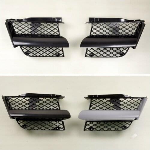 Wotefusi inted Front Grill Grille Assembly Both Side For MitsubisOutlander 2004