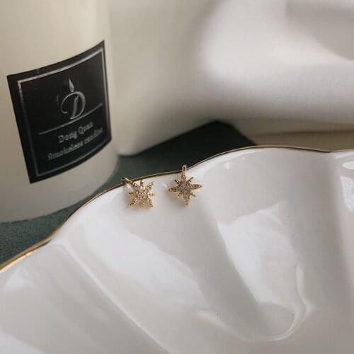 New Earings Fashion Jewelry Oorbellen Crystal Star Ear Clip Brinco Earrings For Women Bijoux Femme Clip On Earrings Wholesale