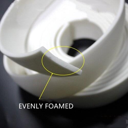 Food Grade Silicone Rubber Foam Sponge Bar Flat Seal Strip Weatherstrip Insulation High Temperature Resistant Strip Ivory White