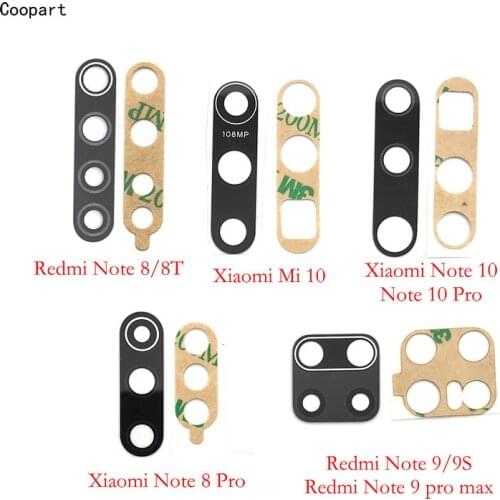 2pcs/lot Coopart New Back Rear Camera lens glass replacement for Xiaomi Redmi note 7 /note 7 pro / note 8 /note 8 pro