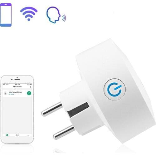 Smart Plug Wifi Energy Monitoring Plug Outlet for Alexa Google Home Smart Life App Remote Schedule Timer No hub Required EU Plug