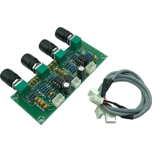 XH-A901 Tone Board Digital Amplifier Preamp Pre-amp Tuner Board Volume Adjuster Board with Audio Cable for Amplifier Board