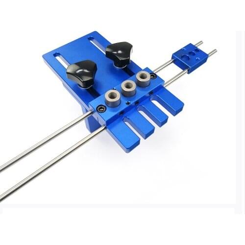 08450 circular wood tenon punch three-in-one positioner woodworking hole opener hand tool set