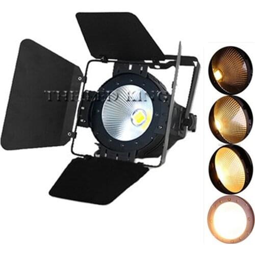 2019 Latest LED Par COB 300W With Barn Door High Power Aluminium Case Stage Lighting with 2 in 1 COB ,cool white and warm white