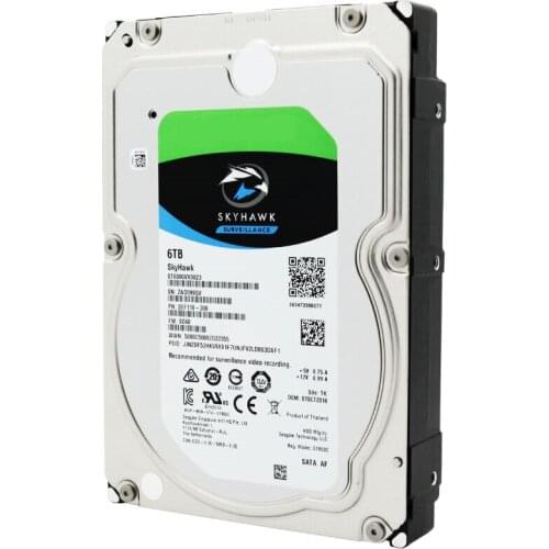 3.5" Original Seagate Internal HDD 6TB Skyhawk 5900RPM SATA 6Gb/s 256MB Cache ST6000VX001 for surveillance system