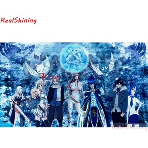 5D Diy Diamond Painting Cross Stitch full Square Diamond Embroidery Fairy Tail picture for room Decor H2159