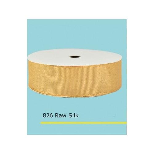 7/8" inch (22mm)Golden purl Raw Silk ribbon