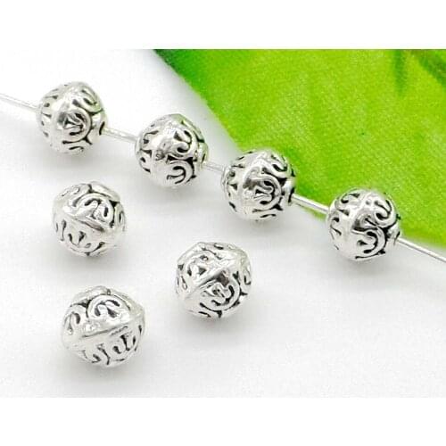 Free Ship 300PCS Tibetan Silver Spacer Beads For Jewelry Making DIY 7x5.5mm
