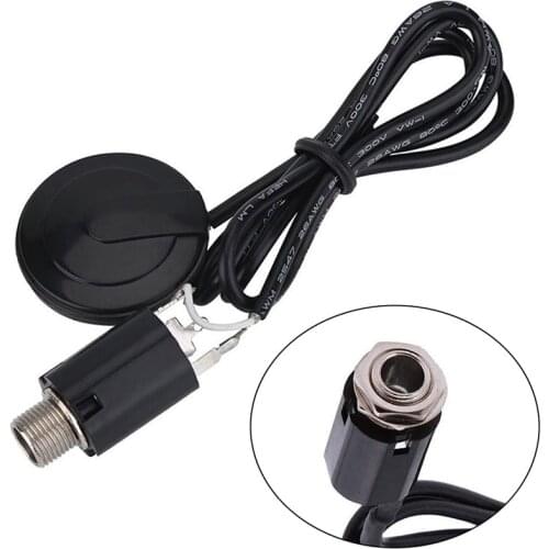 1 Piece Piezo Pickup Transducer With 6.35mm Jack For Acoustic Guitar Ukulele Mandolin Banjo Parts