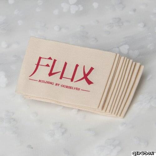 DH017 custom logo brand name woven clothing labels tags customized clothes garment etiquetas main label tag for clothing labels