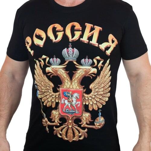 TSHIRT RUSSIAN T-Shirts RUSSIA PUTIN military Summer mens cotton O-neck short sleeve T-shirt S-3XL