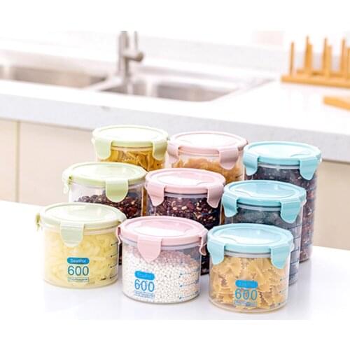 Airtight Refrigerator Food Container Transparent Food Storage Box with Large Storage Capacity Kitchen Jar Lid Kitchen Supplies