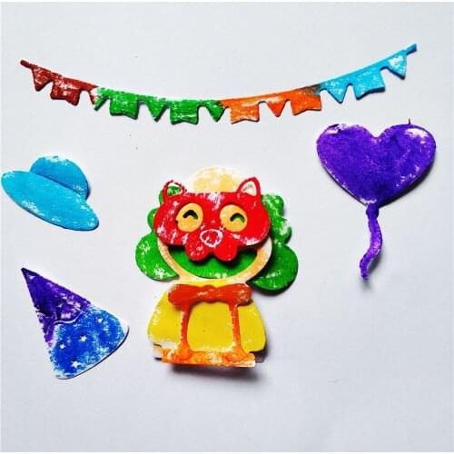 Halloween Clown Set Carbon Steel Cutter Die Stencil for DIY Scrapbooking Album Paper Cards Making Decorative Crafts Die Cuts