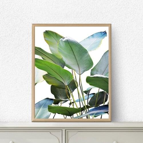 Banana Leaves Canvas Poster and Print Tropical Botanical Palm Leaf Photography Art Painting Nordic Picture Home Wall Art Decor
