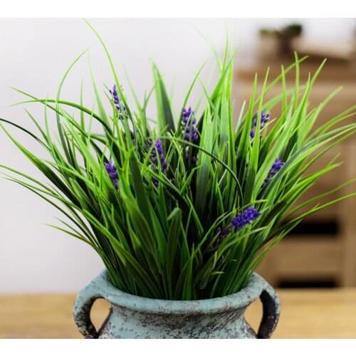 1pc Artificial Wheat Grass Plant Realistic Plastic Greenery Grass Artificial Plant