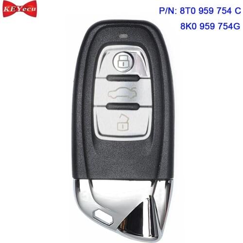 KEYECU for Audi A4 A5 S4 Q5 Upgraded as Lamborghini Smart Remote Key Fob 8T0959754C 8T0 959 754 C / 8K0 959 754G 315MHz/ 868MHz