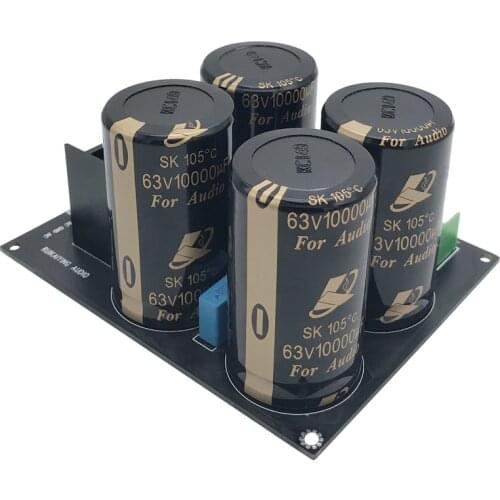 25A High Current Rectifier Bridge 10000uf 63V Filter Capacitor Dual Power Output Rectifier filter board Dual AC15V-35V Input