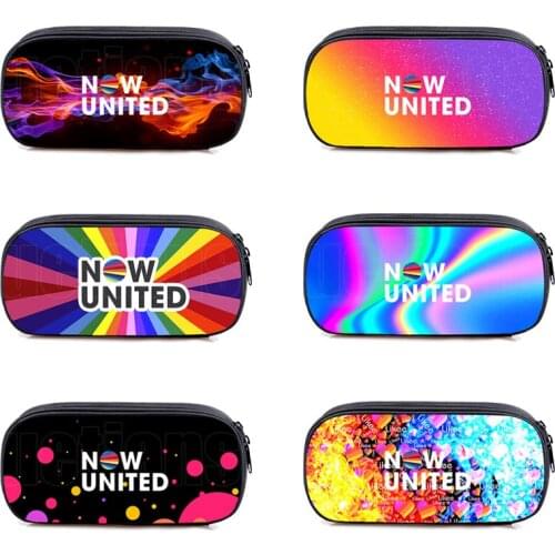 Fashion 3D Printed Now United Pencil Case NU Team Women Makeup Bag School Supplies Girls Cosmetic Bags Case Zipper Pouch Mochila