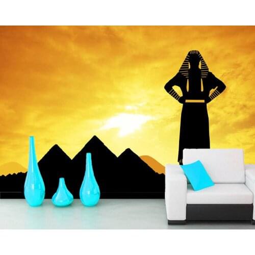 Papel de parede Egyptian Pharaoh in the Sun abstract 3d wallpaper mural,living room sofa TV wall bedroom wall papers home decor
