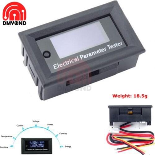 100V 10A OLED Three Intelligent Multi-function Tester Current and Voltage Test Range 0.00-99.9V Voltage current Time temperature