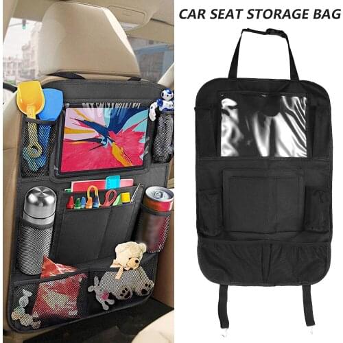 Car Backseat Organizer Tidy Organiser Storage Pockets Kick Mats Car Seat Back Protectors for Kids Toddlers Travel Accessories
