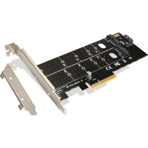 PCI-E PCI Express 3.0 to NVME M.2 NGFF SSD 110mmM_Key and B_Key PCIE pcie M2 riser card
