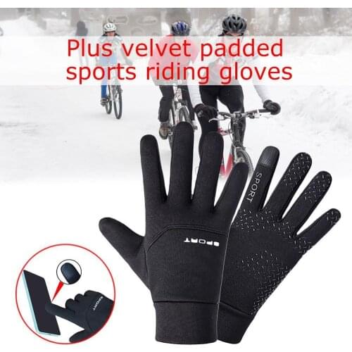 Motorcycle Bike Winter Warm Mens Gloves Fashion Ski Gloves For Outdoor Work Riding Gloves Women Drop Ship