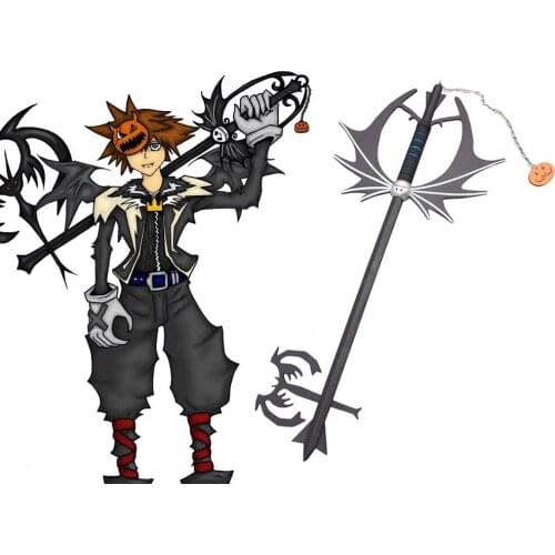 Kingdom Hearts Sora Pumpkin head Keyblade Cosplay Halloween Fancy Stage Performance Props Cosplay performance non-destructive