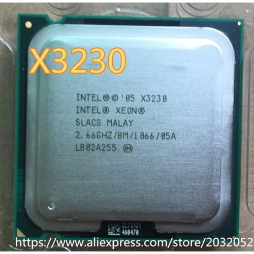 Intel Xeon X3230 2.66GHz/8M/65m/ SLACS Socket 775 Quad Core CPU Processor (working 100% Free Shipping)