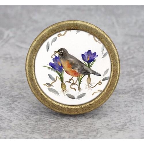 Viintage Birds - Knobs Drawer Dresser Knobs Handmade Cupboard Knobs Chic Kitchen Cabinet Pulls Knobs Furniture Hardware