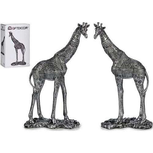 Garden statues Silver Resin Silver (22,5 x 37 x 9 cm)