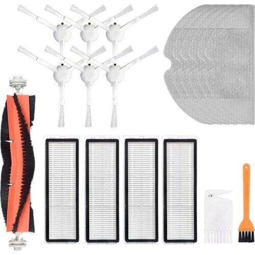 19PCS Hepa Filter Main Brush Mop Cloth Replacement Kits For Xiaomi Mijia 1C 2C / STYTJ01ZHM Robot Vacuum Cleaner Parts