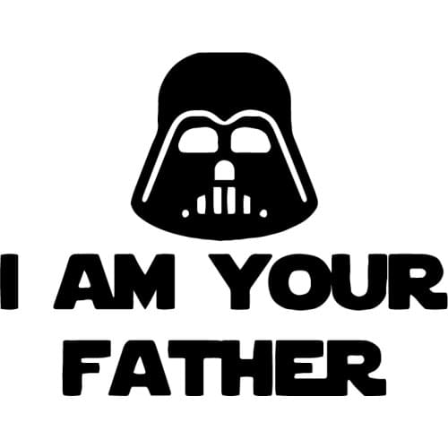 SZWL I Am Your Father Car Sticker Personality Decal Waterproof Cover Scratch Stickers Creative Vinyl Decals,12cm*15cm