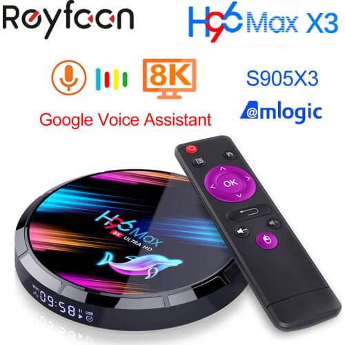 Android 9.0 TV Box H96 MAX X3 4GB 128GB 64GB 32GB Amlogic S905X3 Support 5G Wifi 1080p 4K 60fps Google Player Youtube 8K H96MAX