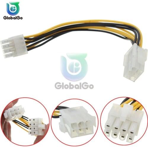 6Pin to 8Pin Male Power Cable Extension Connector Adapter 20cm Power Supply Extension Cable Cord