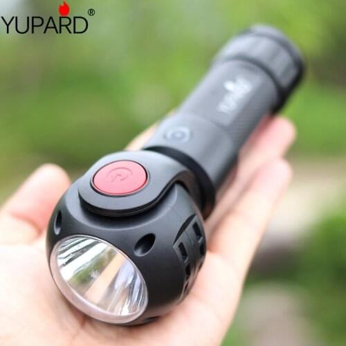 Outdoor Flashlight 360 Degree T6+COB LED Torch 1000LM Waterproof Magnet Work Light Maintenance Light 18650 or 26650 battery