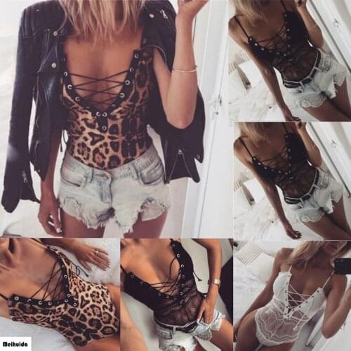 Women Sexy Lingerie Ladies Hot Lace Nightwear Sleepwear Bodysuit Lace G-string Underwear One-piece Clothing