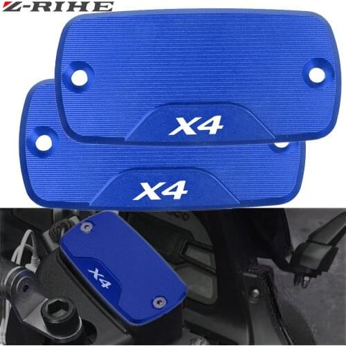 ZRIHE Motorcycle Accessories CNC Aluminum Brake Reservoir Fluid Cap Pump Cover Fluid reservoir cap FOR Honda X4 1998-2004 2003