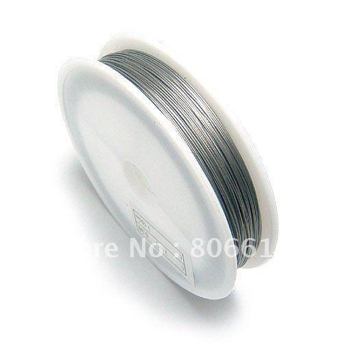 0.38MM 100M/Pcs 5Pcs Nickel Color Steel Wires Beading Wire Jewelry Findings Copper Ropes/Cords