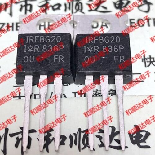 10pcs/lot IRFBG20 New Spot TO-220 1000V 1.4A