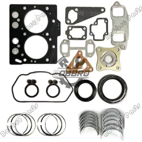 2TNE68 Full Overhaul Gasket Kit With Piston Ring Crankshaft Main Bearing Connecting Rod Bearing For Yanmar Excavator C12R B1U