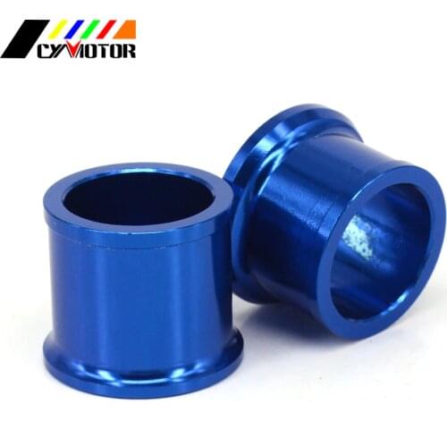 Billet Aluminum Blue Front Wheel Hub Spacer Kit For YAMAHA YZ125 YZ250 2002-2007 YZ250F 02-06 YZ450F 2003 2004 2005 2006 2007